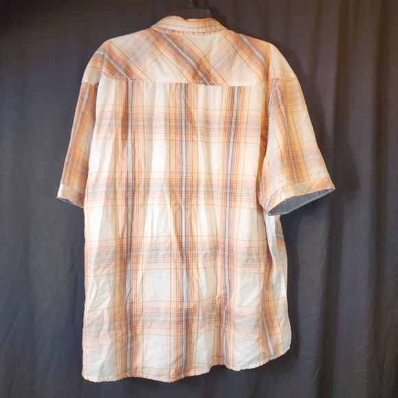 BKE Mens Athletic Fit Plaid Short Sleeve Snap Front Western Shirt 3XL - Picture 6 of 6